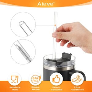 AIEVE 6 Pack Straw Replacement 40 oz Compatible with Stanley 40 oz Tumbler Stanley Cup Stanley Adventure Tumbler