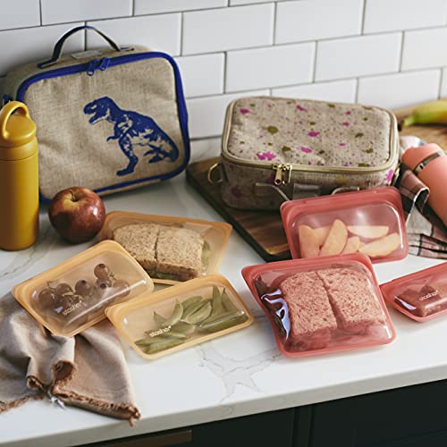 STASHER Rainbow Red Sandwich Reusable Bag, 1 EA