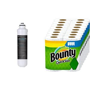 avalon a4filter, nsf certified single stage filter & bounty quick-size paper towels, white, 16 family rolls = 40 regular rolls (packaging may vary)