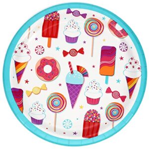 dessert party 9-in. paper plates, 18-ct. packs