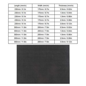 Carbon Fiber Board, High Hardness Carbon Fiber Sheet for Helicopter(Bright 230 * 170 * 1.5 mm)