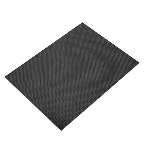 Carbon Fiber Board, High Hardness Carbon Fiber Sheet for Helicopter(Bright 230 * 170 * 0.5 mm)