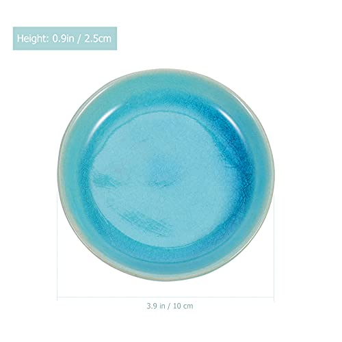 EXCEART Gua Sha Scraping Dish 2PCS Ceramic Scraping Dish Promote Body Blood Circulation Plate Ceramic Round Plate