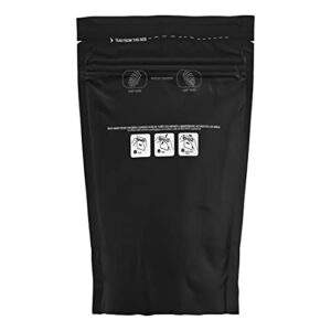 humidibags | tamper evident mylar zipper bag (black/clear, 6″x10″)