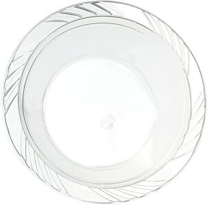kosherific disposable clear plastic bowls, 5oz (40 count) | microwavable | great for parties & events