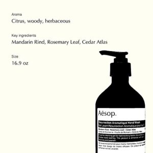 Aesop Resurrection Aromatique Hand Wash | 500mL/16.9 oz | Paraben, Cruelty-free & Vegan