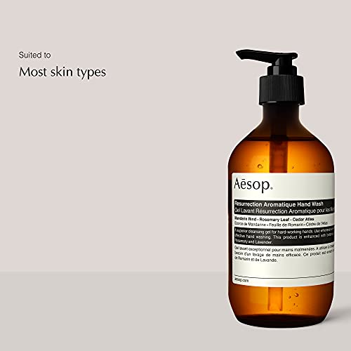 Aesop Resurrection Aromatique Hand Wash | 500mL/16.9 oz | Paraben, Cruelty-free & Vegan