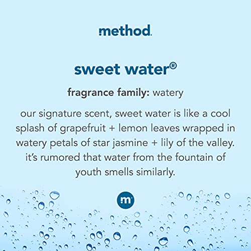 Method Foaming Hand Soap, Sweet Water, 10 Fl Oz (Pack of 3), Packaging May Vary