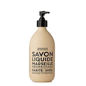 compagnie de provence savon de marseille nourishing liquid soap, karite (shea butter), 16.7 fl oz refill