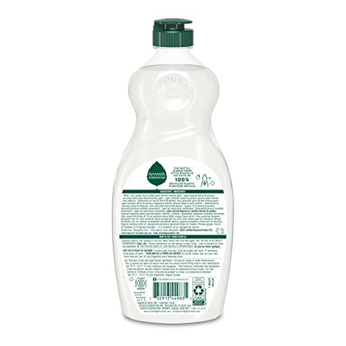 Seventh Generation Liquid Dish Soap, Fresh Lime & Ginger, Tough on Grease, 19 Fl Oz