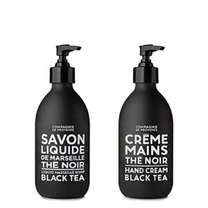 compagnie de provence – liquid soap and luxury hand cream – black tea