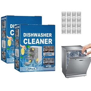 2023 new dishwasher tablets,dishwasher cleaning tablets removes limescale build up,dishwasher cleaning tablets,highly efficient dishwasher cleaner(20pack x2)