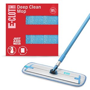 E-Cloth 8pc Home Cleaning Set, Contains Multiple Microfiber Cleaning Cloths & Deep Clean Mop, Microfiber Mop, Perfect Floor Cleaner for Hardwood, Laminate, Tile and Stone Flooring, 100 Wash Promise