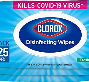 Clorox Disinfecting Wipes, Bleach Free Cleaning Wipes, 75 Wipes, Pack of 3, Fresh Scent (Package May Vary)