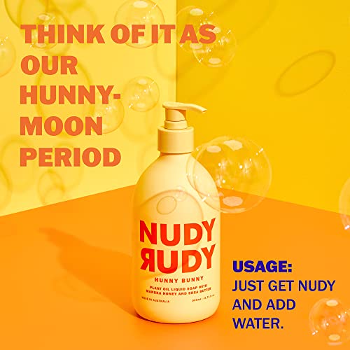 Nudy Rudy - Liquid Hand Wash Bundle - Berrylicious, Hunny Bunny, & Sea. Salt. Suds. - Manuka Honey - Cloudberries - Sea Salt - Moisturizing Hand Soap - Skin Care - Men & Women - 16.9 fl oz - 3 Pack
