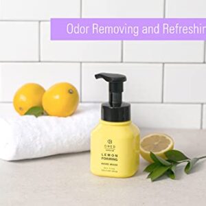 OBED Natural Foaming Hand Soap, Lemon Liquid Hand Soap Pump Bottle, Hydrating and Moisturizing Hand Wash, 65% Lemon Extract and Odor Eliminator, 10.15 fl oz 2 set