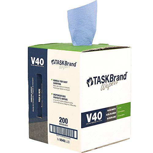 TaskBrand N-V040CGB Hospeco V40 Value Series, Blue (Pack of 200) & Fast Orange 25217 Pumice Lotion, Heavy Duty Hand Cleaner, Natural Citrus Scent, (64oz)