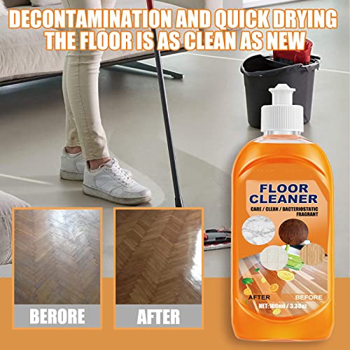 DIZHIGE Momeng Floor Cleaner, Honifee Floor Cleaner Solution, NML Floor Cleaner, Powerful Decontamination Floor Cleaner, Wood Floor Cleaner and Polish, Multipurpose Cleaning Concentrate, 100ml (1)