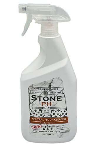 STONE PH Neutral Floor Cleaner Kitchen & Home Cleaning Surfaces: Safe, Orange, Spray, Marble, Granite, Quartz, Travertine, Non Abrasive & Non Toxic, Biodegradable, Lavender, (25 fl. Oz)