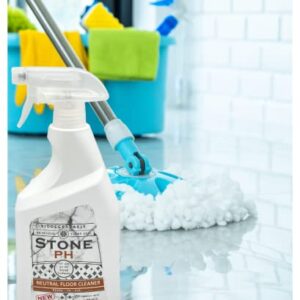 STONE PH Neutral Floor Cleaner Kitchen & Home Cleaning Surfaces: Safe, Orange, Spray, Marble, Granite, Quartz, Travertine, Non Abrasive & Non Toxic, Biodegradable, Lavender, (25 fl. Oz)