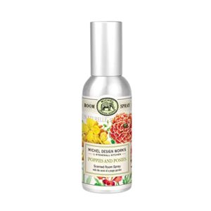 michel design works travel foaming hand soap, poppies and posies