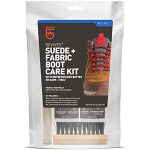 GEAR AID Revivex Suede, Nubuck and Fabric Boot and Shoe Care Kit with Protector Spray