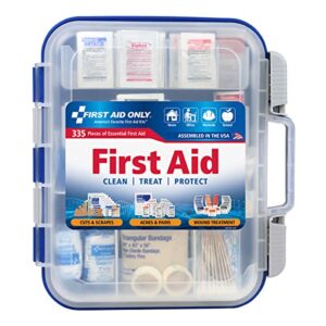 first aid only 335 piece all-purpose first aid kit, osha compliant