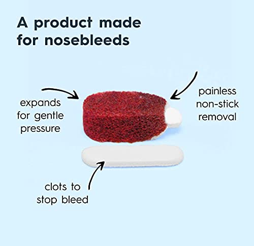 Nampons for Nosebleeds - 6 Nasal Plugs with Clotting Agent to Stop Nosebleeds Fast. Trusted by Doctors, Nurses and First Responders. Safe and Effective for Children, Adults, and Seniors