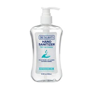 Dr. Talbot's Refreshing Gel Hand Sanitizer With Easy Pump, Fragrance Free, 8.5 Fl Oz