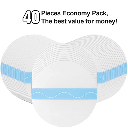 40Pack Freestyle Libre Sensor Covers Latex-Free Medical Adhesive Patches for Libre 2 Precut CGM Tape with No Glue On The Center Waterproof and Strong Stick for Long Stay