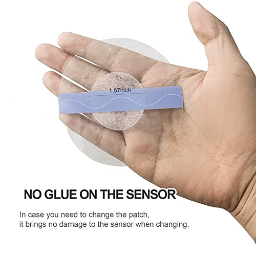 40Pack Freestyle Libre Sensor Covers Latex-Free Medical Adhesive Patches for Libre 2 Precut CGM Tape with No Glue On The Center Waterproof and Strong Stick for Long Stay