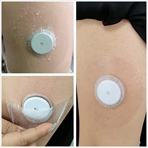 40Pack Freestyle Libre Sensor Covers Latex-Free Medical Adhesive Patches for Libre 2 Precut CGM Tape with No Glue On The Center Waterproof and Strong Stick for Long Stay