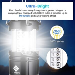 Etekcity LED Camping Lantern for Emergency Light Hurricane Supplies, Lanterns, 4 Pack & First Aid Only 298 Piece All-Purpose First Aid Emergency Kit (FAO-442)