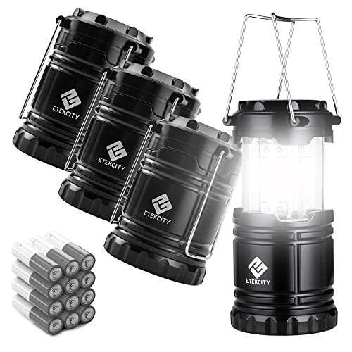 Etekcity LED Camping Lantern for Emergency Light Hurricane Supplies, Lanterns, 4 Pack & First Aid Only 298 Piece All-Purpose First Aid Emergency Kit (FAO-442)