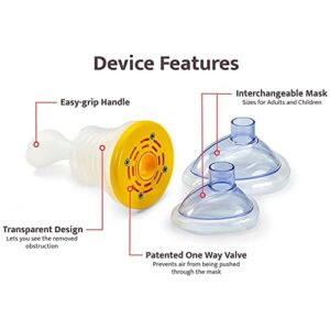auons Choking Emergency Device Rescue Device Home Kit, First Aid Kit Portable Airway Suction Device for Kids and Adults, Portable Suction Anti Kit