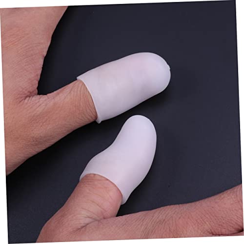 CLISPEED 12 PC Thumb Protector Silicone Mitts Silicone Finger Sleeves Support Finger Cap Finger Cots Protective Case Gel Gloves Toe Corn Protectors Toe Caps Toe Protector Extended Sleeve