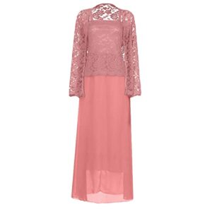 holiday dresses for women 2023,going out dresses for women mini dresses for women birthday dress solid two piece lace cardigan chiffon party wedding long dress graduation plaid (pink-4,4x-large)