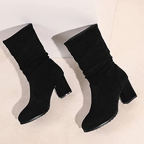 Guldnds Stiletto Ankle Boots for Women Ladies Boot Fashion Motorcycle Boots Mid Boots Casual Shoes Mall Shoes