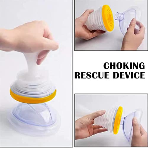 2023 New Choking Rescue Device - 2 Different Size Masks,Professional Choking Emergency Device for Adult and Children,Portable Training Suction Anti Choking Device