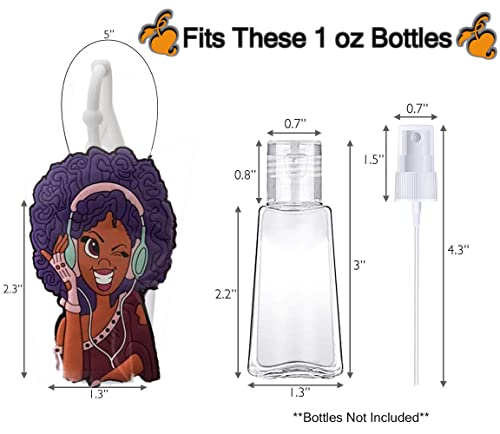 GOODYEZZ Hand Sanitizer Holder Cute Doll Face Hand Sanitizer Holder for Backpack, Compatible with 1 oz Bottle Case (Mixed)