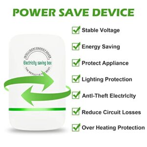 Pro Power Saver,Energy Saver Household Power Saver Electricity Saving Box and High Efficiency Household Office Market Device Electric Smart US Plug 90V-250V 30KW（4 Pack ）