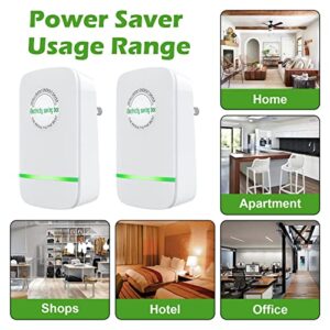 Pro Power Saver,Energy Saver Household Power Saver Electricity Saving Box and High Efficiency Household Office Market Device Electric Smart US Plug 90V-250V 30KW（4 Pack ）