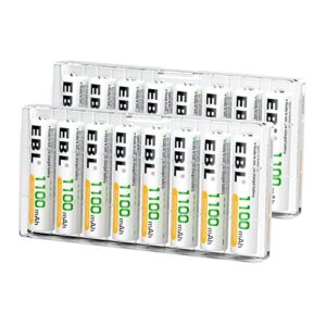 EBL Rechargeable AAA Batteries (16-Counts) and 8-Bay LCD Newest Version Battery Charger