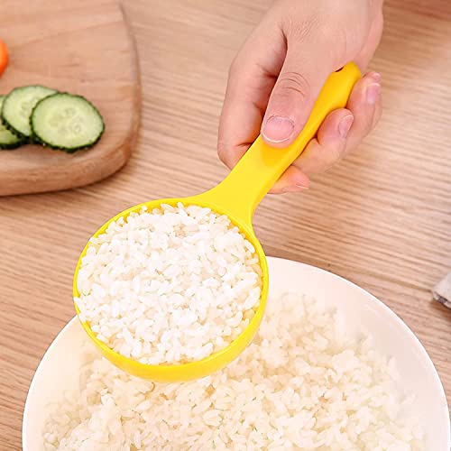 Rice Paddle Scoop Mold For Rice Ball Making, Non-stick Sushi Mold Rice Ball Scooper Rice Spatula Kitchen Gadge Yellow for Home Kitchen Restaurant Sushi Making