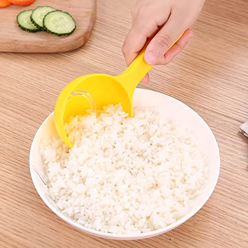 Rice Paddle Scoop Mold For Rice Ball Making, Non-stick Sushi Mold Rice Ball Scooper Rice Spatula Kitchen Gadge Yellow for Home Kitchen Restaurant Sushi Making