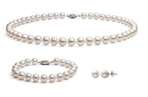 white freshwater cultured pearl set for women aa+ quality sterling silver (7.5-8mm) – premiumpearl