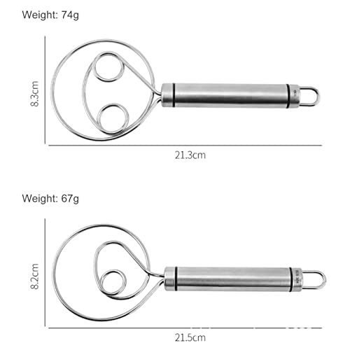 Stainless Steel Flour Coil Stirrer Beater Durable and Easy Cleaning Tool for Whisking Beating & Stirring Egg