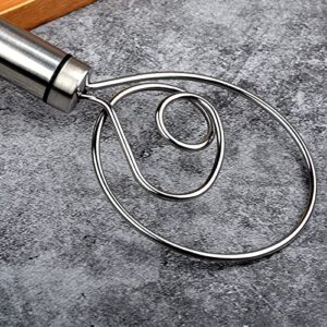 Stainless Steel Flour Coil Stirrer Beater Durable and Easy Cleaning Tool for Whisking Beating & Stirring Egg