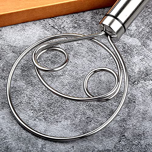 Stainless Steel Flour Coil Stirrer Beater Durable and Easy Cleaning Tool for Whisking Beating & Stirring Egg