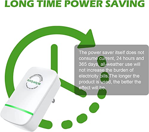 Energy Saver Household Power Saver Electricity Saving Box 90V-250V Household Office Market Device Electric Smart US Plug 30KW (White)